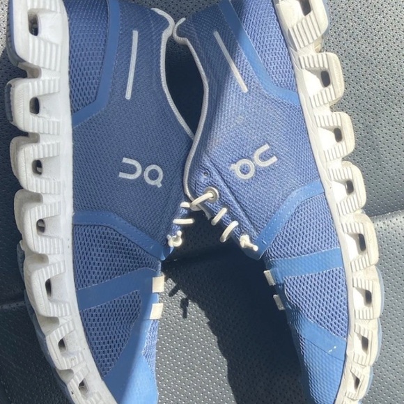 On Running Blue and White Sneakers - Picture 1 of 3
